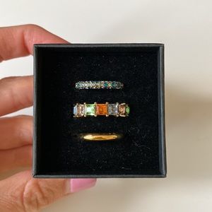 J.Crew stackable rings size 6